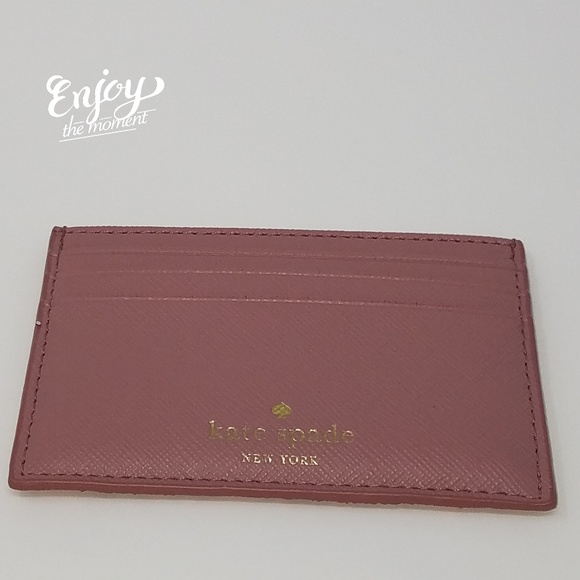 Nwt kate spade graham card holder dusty peony - Picture 4 of 4
